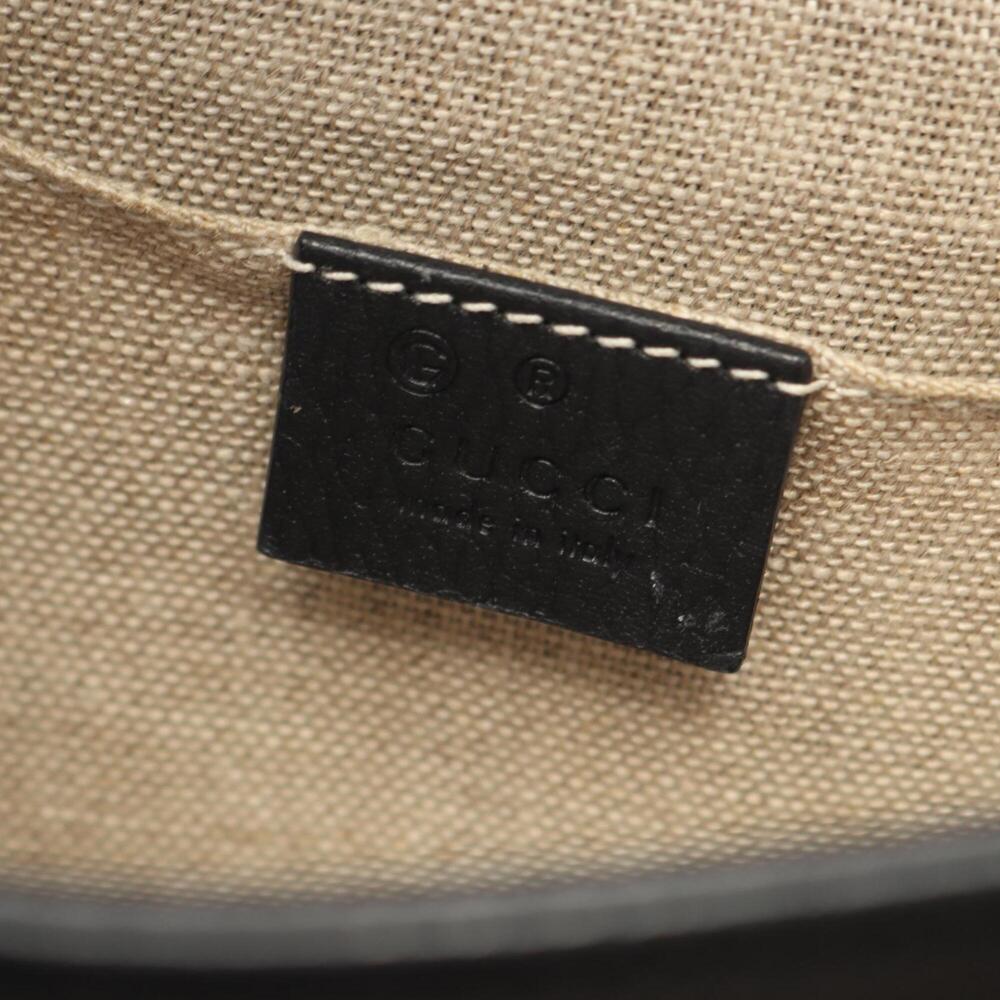 GUCCI Authentic Black Leather Shoulder Bag - Picture 4 of 9